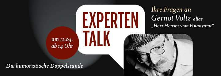 Steuerprüfung im Genießer-Treff: Gernot Voltz alias Herr Heuser vom Finanzamt im Live-Chat [Beendet]