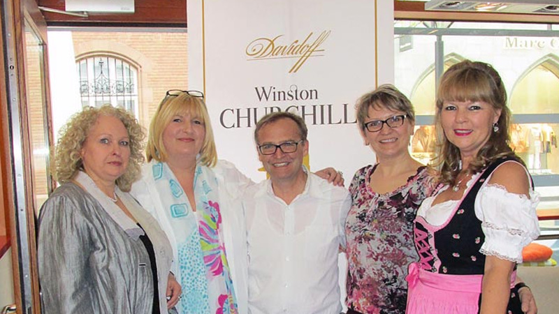 Der Künstler Sir Winston Churchill in Ulm