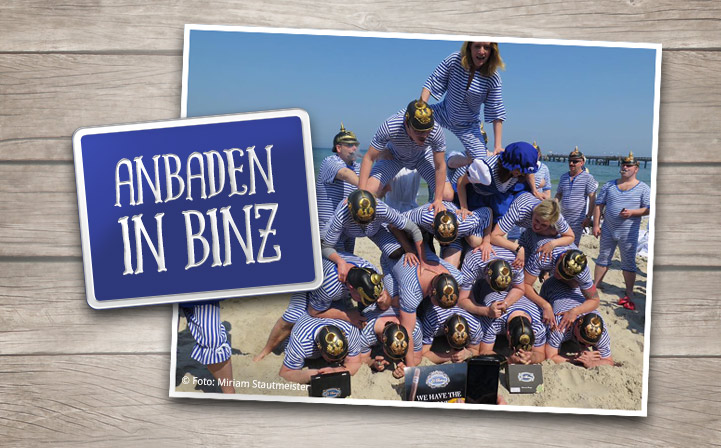 „Anbaden“ im Ostseebad