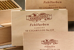 Zigarrenlexikon zeigt: Fehlfarben Zigarren von Handelsgold