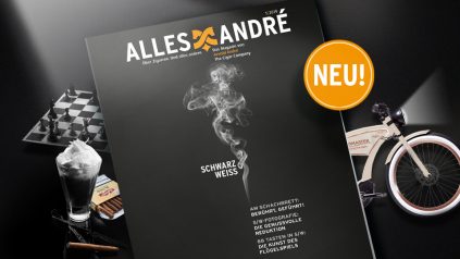 „Schwarz-weiß“: Neue Ausgabe vom Alles André Magazin