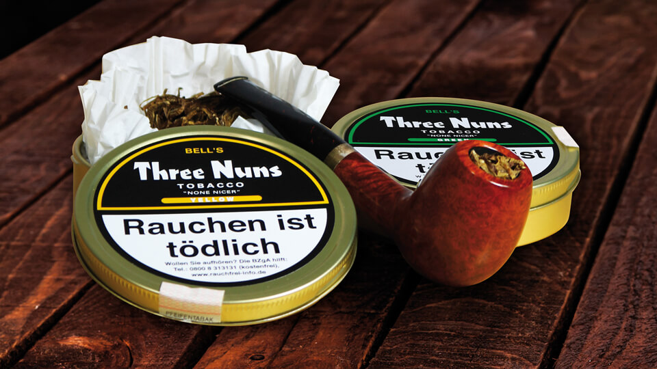 Pfeifentabak „Three Nuns“ jetzt auch in Green und Yellow