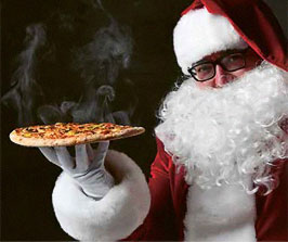 Winter-Weihnachts-Pizza